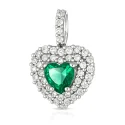 18kt White Gold Heart Pendant GL102551
