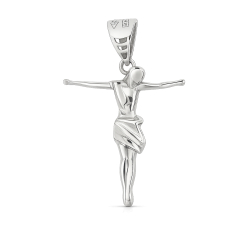 18kt White Gold Body of Christ Pendant GL102554