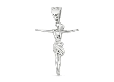 Ciondolo Corpo di Cristo Oro Bianco 18kt GL102554