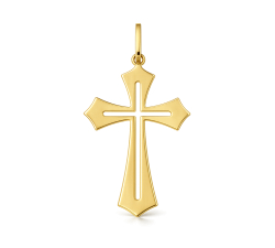 Ciondolo Croce Oro Giallo 18kt GL102557