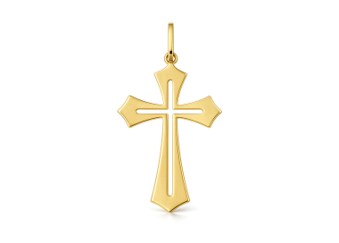 Ciondolo Croce Oro Giallo 18kt GL102557