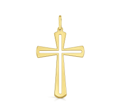 18kt Yellow Gold Cross Pendant GL102559