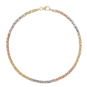 Damenarmband aus 18-karätigem Weiß-, Gelb- und Roségold GL102560