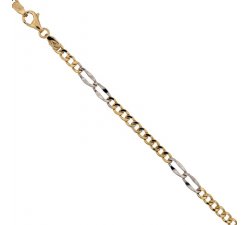 Men's Bracelet in Yellow and White Gold 803321732828