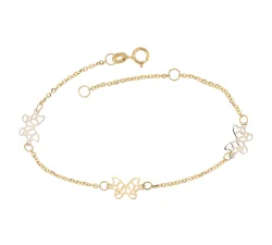 Bracciale da bimba Oro giallo e bianco 803321724519