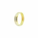 Wedding Ring Diana White and Yellow Gold Bicolor FD87M4 BC