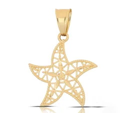 Ciondolo Stella Marina Oro Giallo 18kt GL102563
