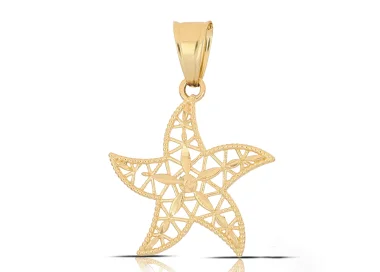 Ciondolo Stella Marina Oro Giallo 18kt GL102563