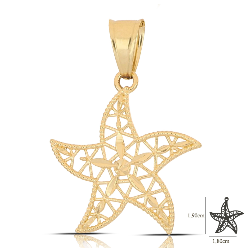 Ciondolo Stella Marina Oro Giallo 18kt GL102563 Ciondolo Stella Marina Oro Giallo 18kt GL102563