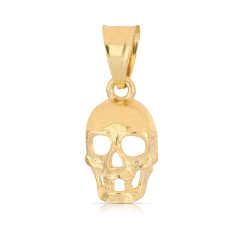 Totenkopf-Anhänger aus 18-karätigem Gelbgold GL102564