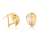 Women's Earrings in White, Yellow, and Rose Gold GL102565