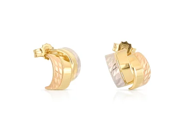 Orecchini Donna Oro Bianco Giallo Rosa GL102566