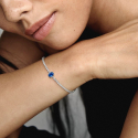 Pandora Tennisarmband mit blauem Stein 590039C01