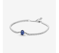 Pandora Tennis Bracelet with Blue Stone 590039C01