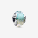 Pandora Charm Muranoglas Mehrfarbig Gebogene Feder 792577C00