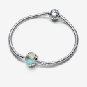 Pandora Charm Muranoglas Mehrfarbig Gebogene Feder 792577C00