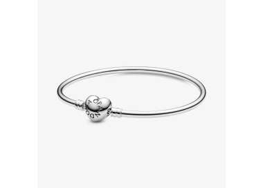 Bracciale Rigido Pandora Moments con Chiusura a Cuore 596268