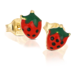 Strawberry girl earrings in Yellow Gold 803321716631