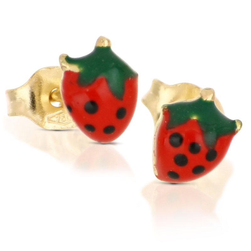 Orecchini bambina fragolina in Oro Giallo 803321716631 Orecchini bambina fragolina in Oro Giallo 803321716631