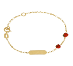 Mädchenarmband aus Gelbgold 803321721740