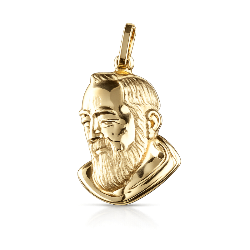 Anhänger Padre Pio Gelbgold 803321703344 Anhänger Padre Pio Gelbgold 803321703344