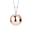 Luca Barra Angel Caller Necklace in Steel and Rose Gold PVD CK2268