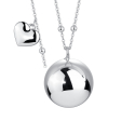 Luca Barra Steel Angel Caller Necklace CK2264