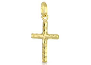 Ciondolo Croce Oro Giallo 18kt GL102575