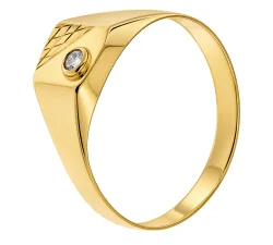 18kt Yellow Gold Men's Ring GL102578