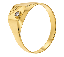 Herrenring aus 18-karätigem Gelbgold GL102578