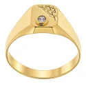 18kt Yellow Gold Men's Ring GL102578