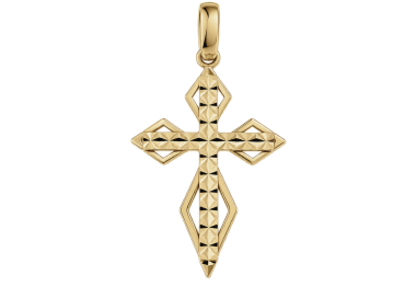 Ciondolo Croce Oro Giallo 18kt GL102579