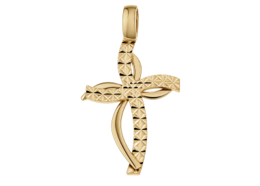 Ciondolo Croce Oro Giallo 18kt GL102580