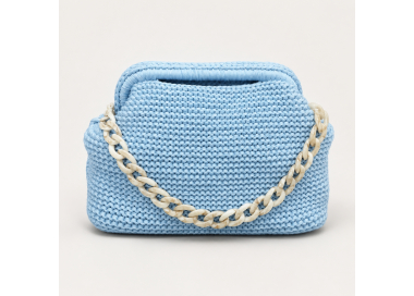 Borsa Uncinetto Fettuccia Fatta a Mano ADE1