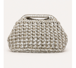 Handmade Crochet Ribbon Bag ADE2