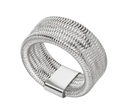 Elastischer Damenring aus Weißgold GL102591