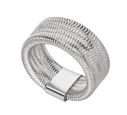 Women's Elastic Ring in White Gold GL102591