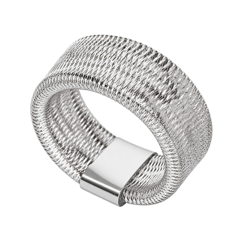 Anello Donna Elastico Oro Bianco GL102591 Anello Donna Elastico Oro Bianco GL102591