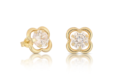 Damenohrringe aus 18-kar&auml;tigem Gelbgold GL102593