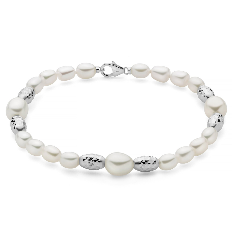 Miluna Women's Bracelet Pearl Nuggets PBR3834B Miluna Women's Bracelet Pearl Nuggets PBR3834B