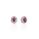 Orecchini Donna Miluna Oro Bianco Rubino Diamanti ERD3469X