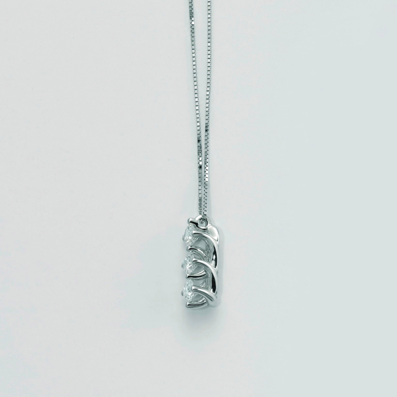 Miluna Damen-Trilogie-Halskette aus Weißgold mit Diamanten CLD4144-039G7 Miluna Damen-Trilogie-Halskette aus Weißgold mit Diamanten CLD4144-039G7