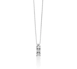 Collana Donna Miluna Trilogy Oro Bianco Diamanti CLD4115-015G7