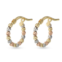Women's Earrings in White, Yellow, and Rose Gold GL102603