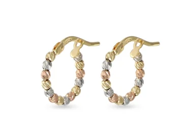 Women's Earrings in White, Yellow, and Rose Gold GL102603