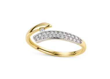 Women's Ring in 18kt Yellow and White Gold GL102604