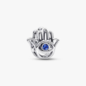 Pandora Openwork Hand of Fatima Blue Stone Charm 794062C01
