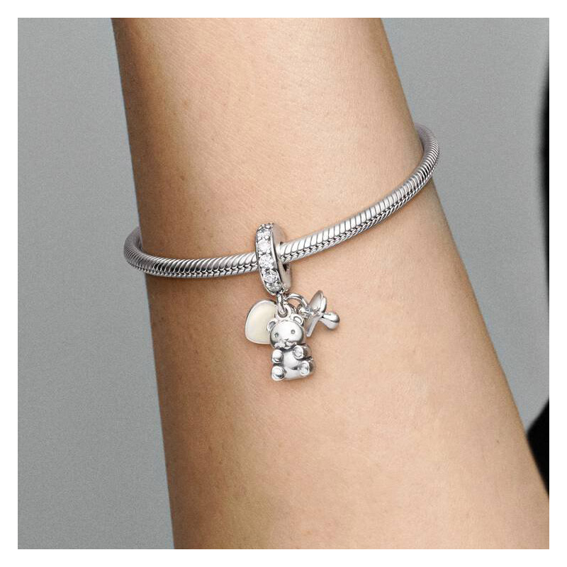 Pandora Teddybär- und Schnuller-Anhänger 792100CZ Pandora Teddybär- und Schnuller-Anhänger 792100CZ