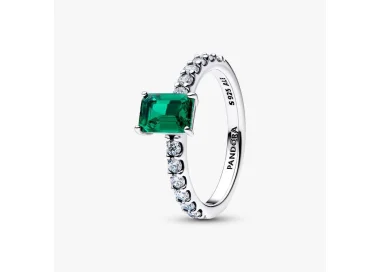 Pandora Green Baguette Cut Ring 194506C01
