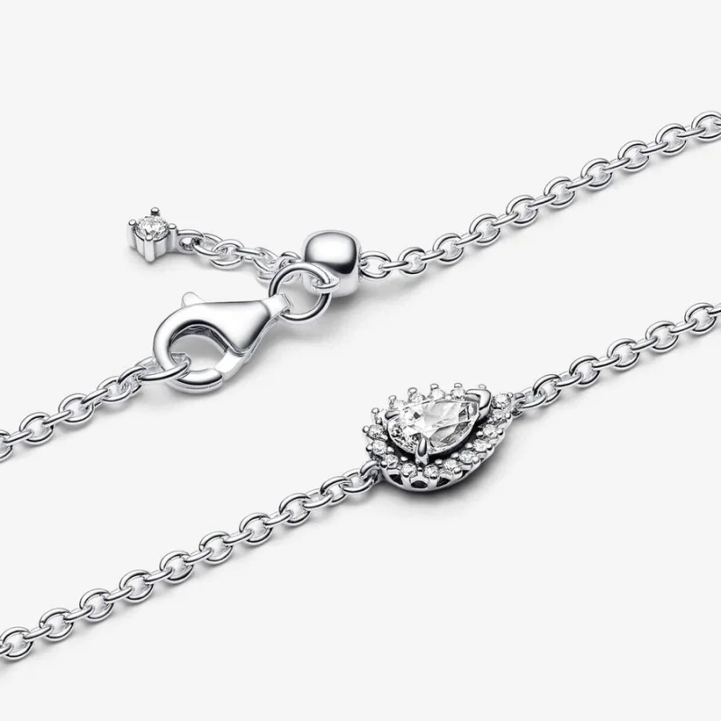 Bracciale Pandora Catena con Punto Luce Goccia 593001C01